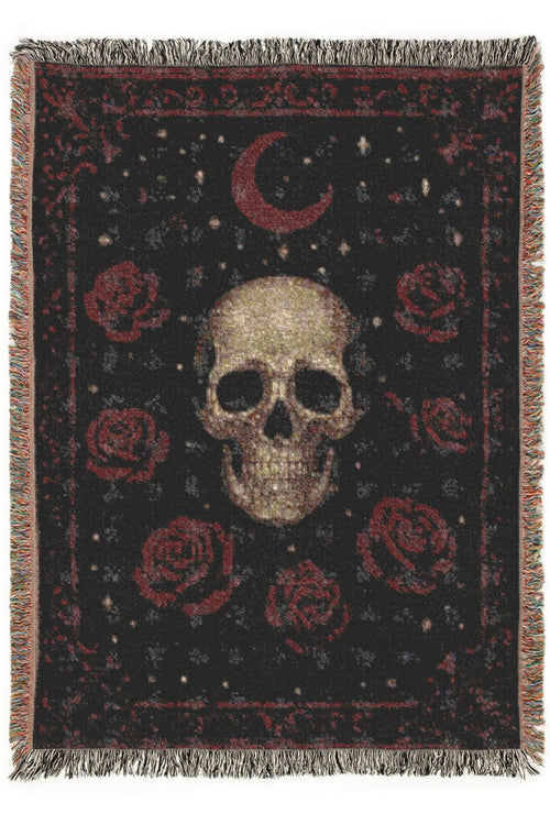 Rose Skull Blanket
