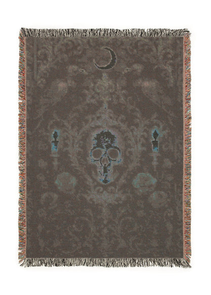 Skull And Raven Blanket